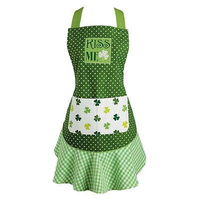 DII® Kiss Me St Patty's Day Ruffle Apron