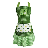 DII® Kiss Me St Patty's Day Ruffle Apron