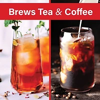 Brentwood 64oz. Blue Iced Tea and Coffee Maker