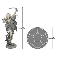 Design Toscano 22.5" Medium Rhiannon the Archer Garden Fairy Statue