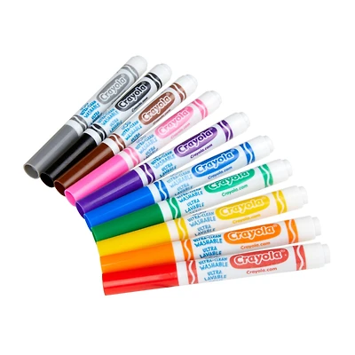 Crayola® Ultra-Clean Broad Line Classic Color Markers, 10 Count