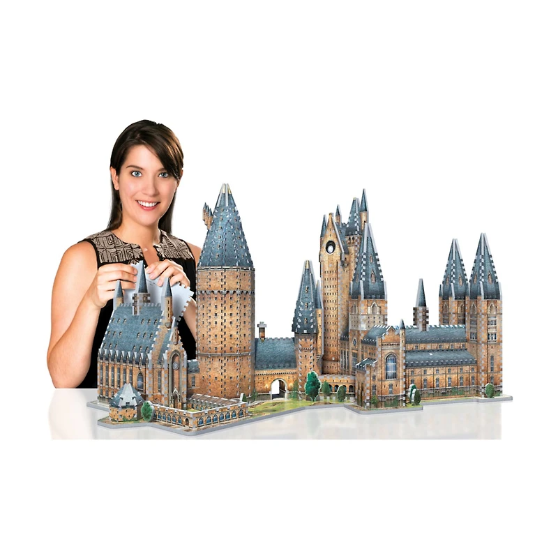 Harry Potter Collection - Hogwarts Castle - 2 3D Puzzles: Great Hall and Astronomy Tower: 1725 Pcs