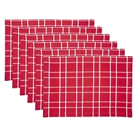 DII® Holly Berry Plaid Placemat, 6ct.