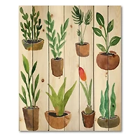 Designart - Eight Potted House Plants