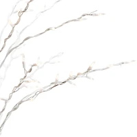 4ft. Pre-Lit White Cascade Twig Outdoor Artificial Christmas Tree