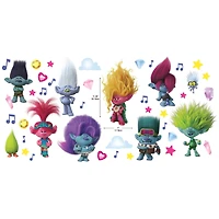 RoomMates Trolls 3 Band Together with Glitter Wall Decals