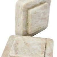 Hello Honey® Square Marble Bookends Set