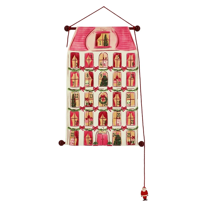 19" House Christmas Fabric Countdown Wall Décor by Ashland®