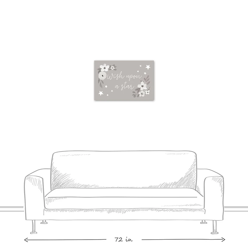 Wish Upon A Star 24" x 16" Canvas Wall Art