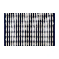 DII® Navy Braided Stripe Rug, 2ft. x 3ft.