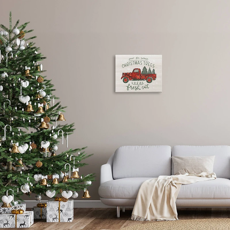 Stupell Industries Local Fresh Cut Christmas Trees Canvas Wall Art