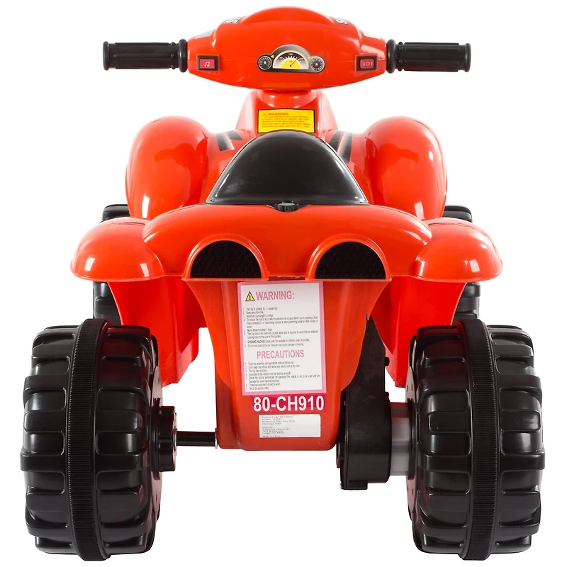 Toy Time Red Battery Powered Ride-On ATV Dinosaur Quad