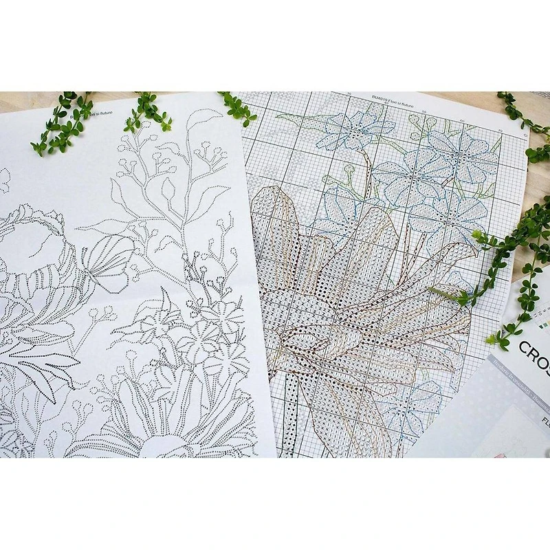 Luca-s Flowers And Butterfly Counted Cross Stitch Kit