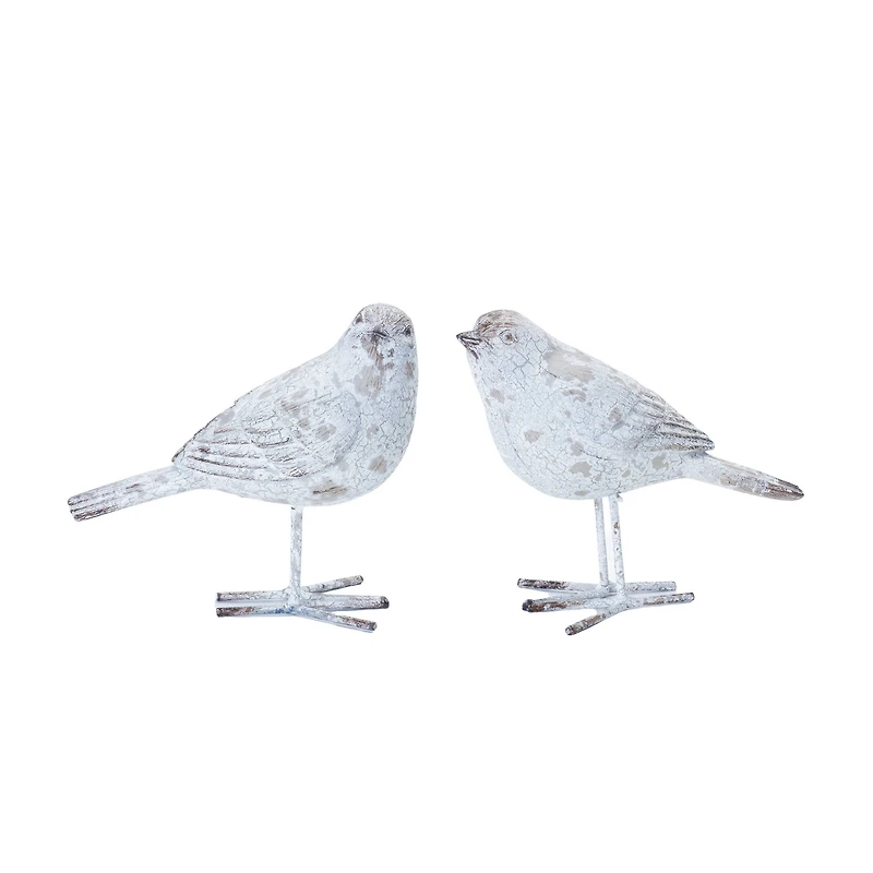 5.5" Weathered Bird Figurine Set