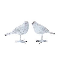 5.5" Weathered Bird Figurine Set