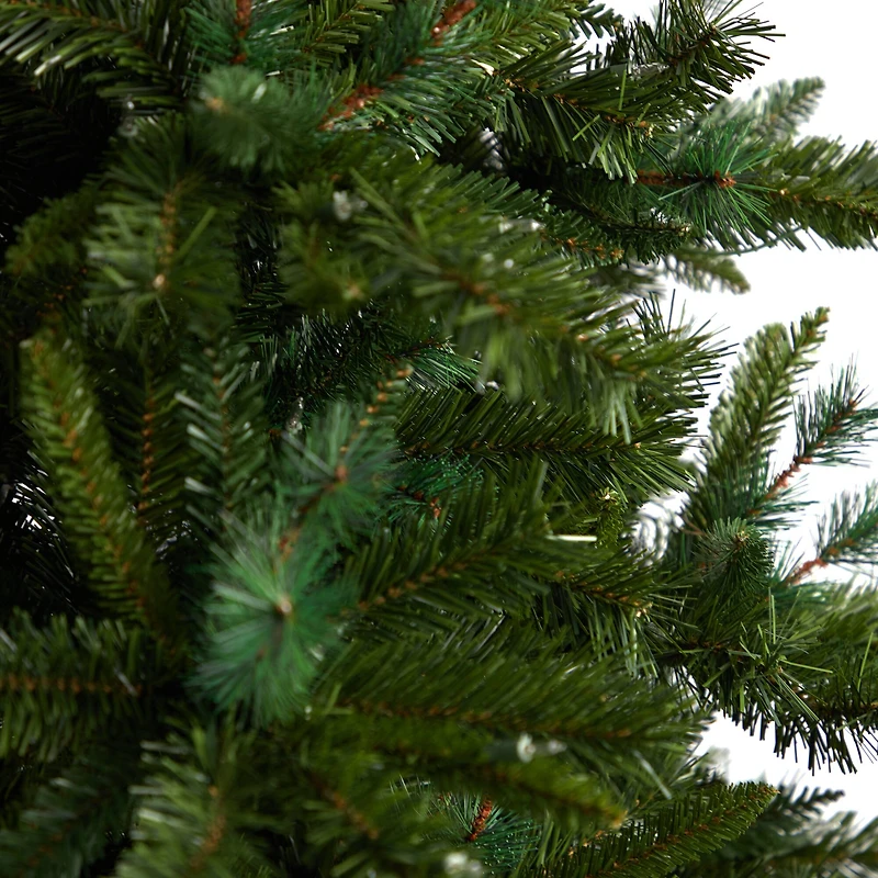 8ft. Pre-Lit Wyoming Mixed Pine Artificial Christmas Tree, Clear Lights