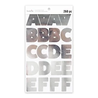 Silver Foil Bold Vinyl Alphabet Sticker Sheets by Recollections™