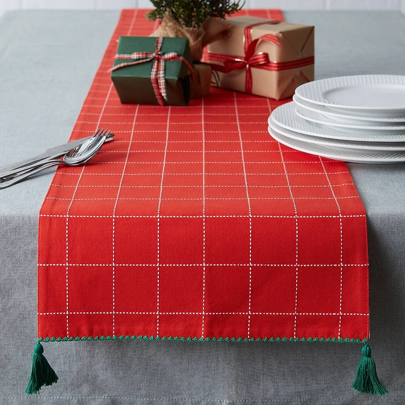 DII® 72" Christmas Woods Embellished Table Runner