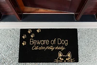DII® Beware Of The Cat & Dog Doormat
