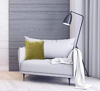 Hello Honey® 20" Square Quilted Velvet Pillow Cover with Channel Stitch