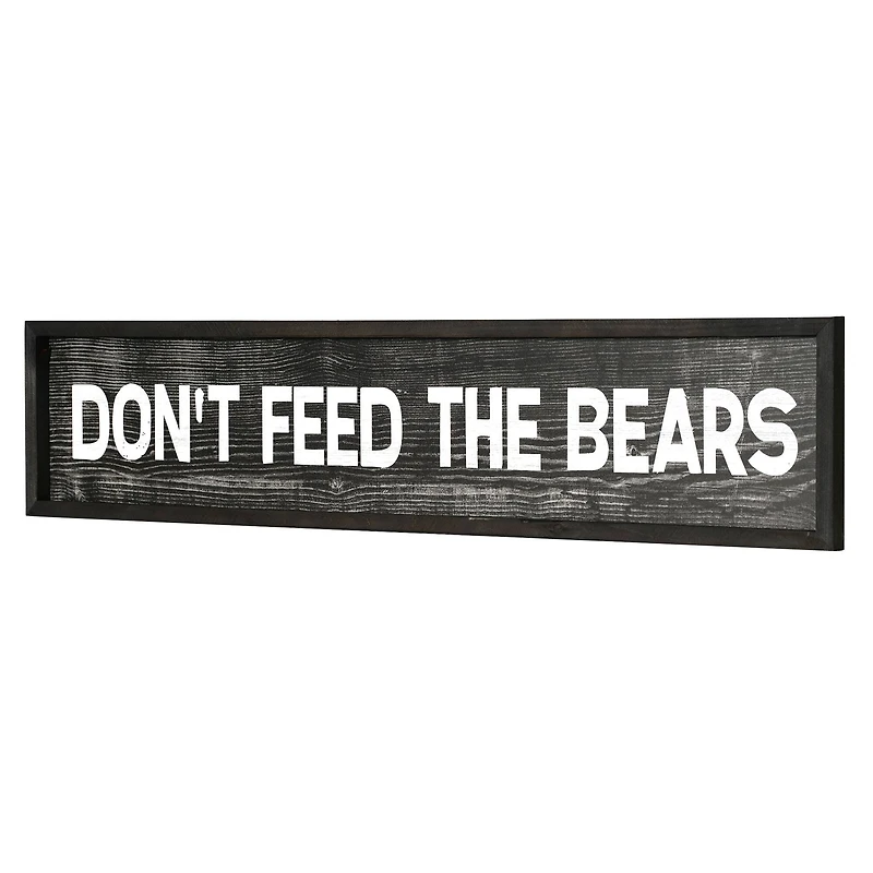 American Art Décor™ 36" Don't Feed The Bears Wood Novelty Wall Sign