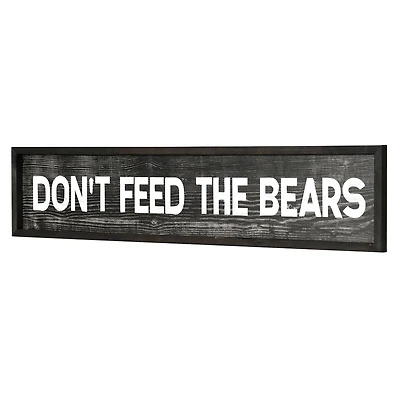 American Art Décor™ 36" Don't Feed The Bears Wood Novelty Wall Sign
