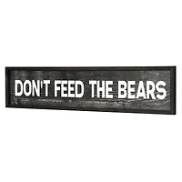 American Art Décor™ 36" Don't Feed The Bears Wood Novelty Wall Sign