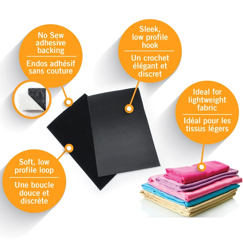 VELCRO® Brand Sleek & Thin™ Stick On Fastener Rectangle