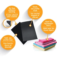 VELCRO® Brand Sleek & Thin™ Stick On Fastener Rectangle