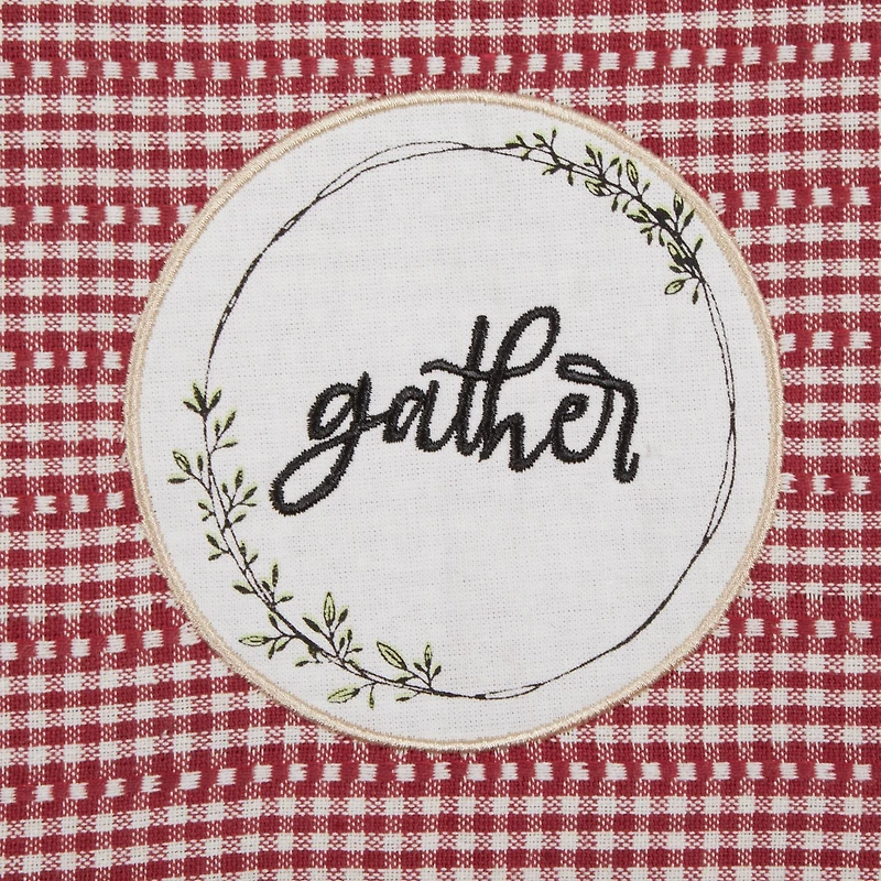 Barn Red Farm To Table Embellished Dishtowel (Set of 4)