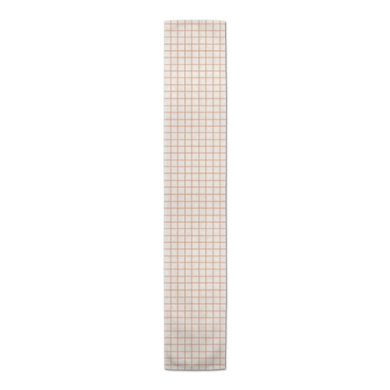 72" Fall Grid Polyester Twill Table Runner