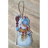 MP Studia Snowman Plastic Canvas Counted Cross Stitch Kit