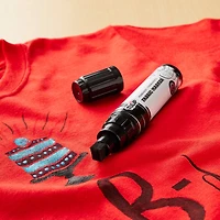 12 Pack: Tulip® Permanent Fabric Markers® Black Jumbo Chisel Tip