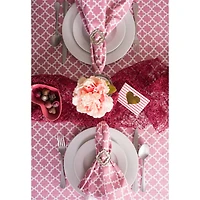Rose Lattice Tablecloth 60" x 120"