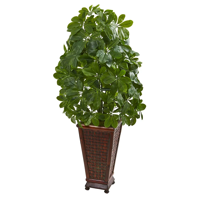 3.5ft. Schefflera Artificial Plant in Decorative Planter