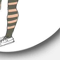 Designart - Cute Girl With Dog