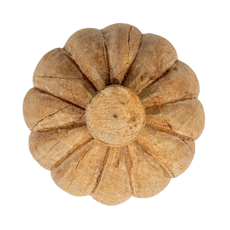 Hello Honey® Bleached Natural Hand-Carved Mango Wood Finial Set