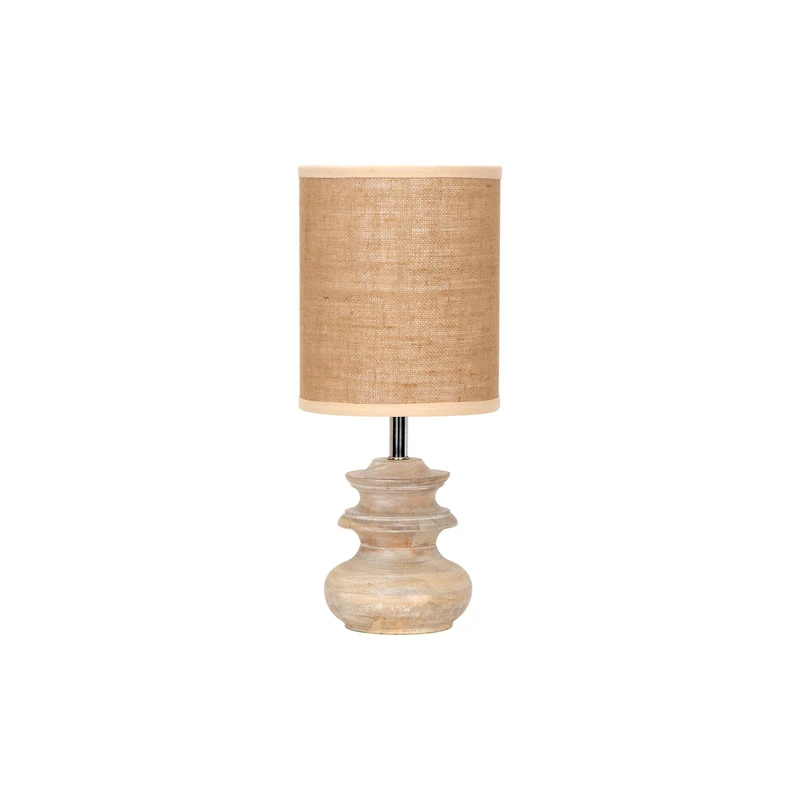 Hello Honey® Bleached Mango Wood Table Lamp with Jute Shade