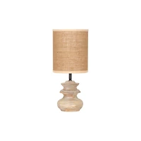 Hello Honey® Bleached Mango Wood Table Lamp with Jute Shade