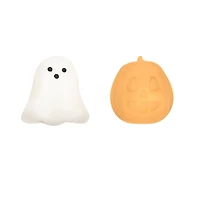 Glow-in-the-Dark Ghost & Jack-O'-Lantern Mini Squishies by Creatology™