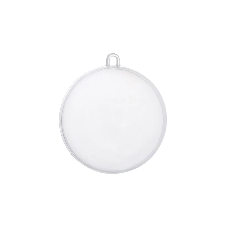 3.5" DIY Clear Plastic Snap Ball Ornaments, 12ct. by Make Market®