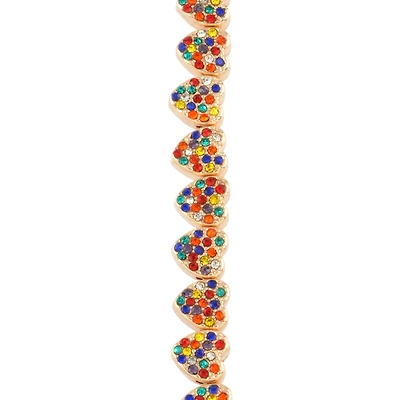 Multicolor Studded Heart Beads, 8mm by Bead Landing™