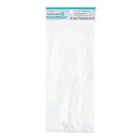 Clear Rectangle Treat Bags with Ties by Celebrate It