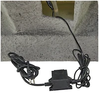 43.5" Gray Fiberglass 4-Tier Fountain with LED Light