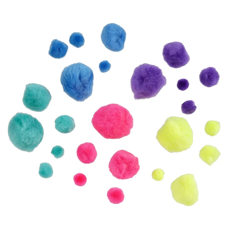 Neon Pom Poms by Creatology™