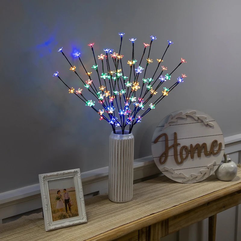 2.5ft. Cherry Blossom LED Lit Artificial Tree Branches, 3ct.