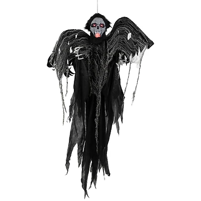5ft. Animated Hanging Zombie Vampire with Lights & Sound Halloween Decoration