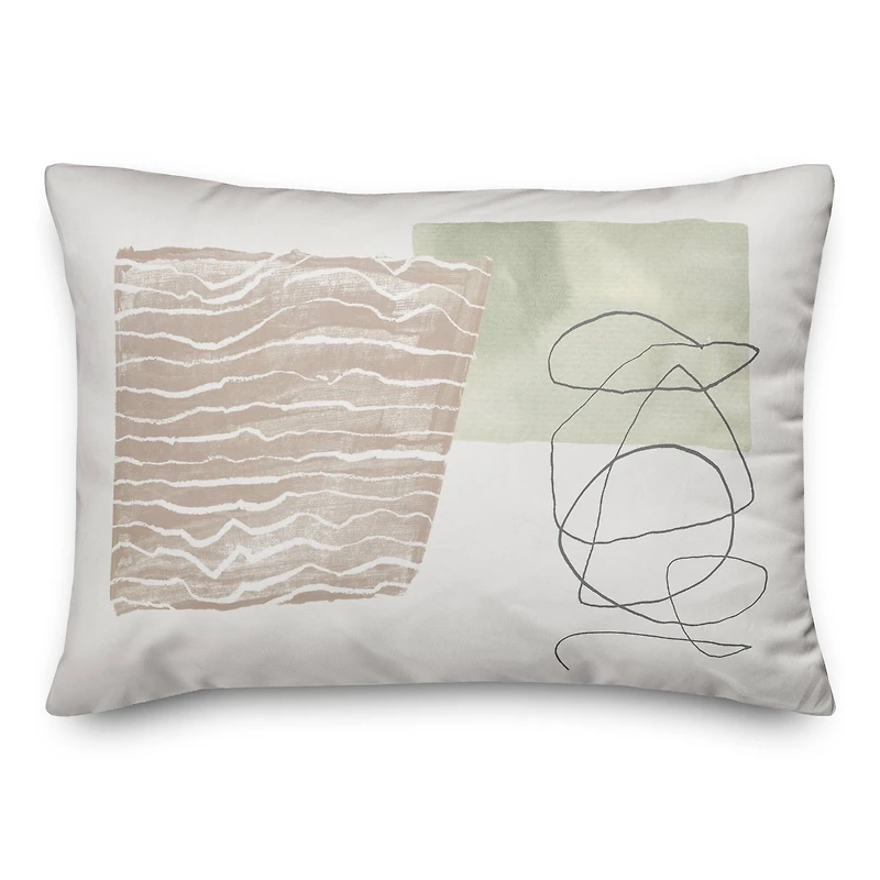 Chic Urban Abstract I 14" x 20" Throw Pillow