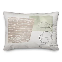 Chic Urban Abstract I 14" x 20" Throw Pillow