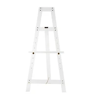 57" Clear Acrylic Plastic Adjustable 7-Tier Display Easel with Gold Metal Hardware & Chain Support